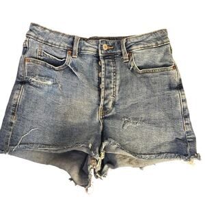 Old Navy Sky-Hi A-Line Cut-Off Shorts Size 8 Higher High-Rise Secret Smooth 90s